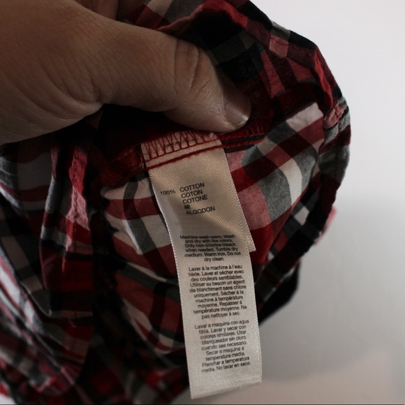 GAP Baby Gap Plaid Red White Black Dress Tunic - Picture 5 of 6